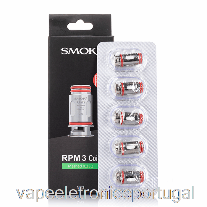 Vape Eletrônico Smok Rpm 3 Bobinas De Reposição 0,23ohm Rpm 3 Bobinas De Malha